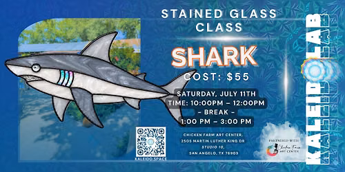 Stained Glass Class 2-Part Workshop: Shark