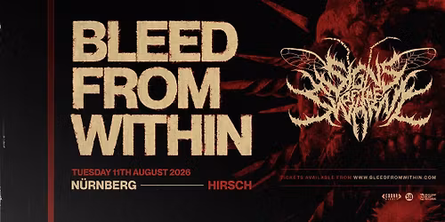 BLEED FROM WITHIN | N\u00fcrnberg | Der Hirsch