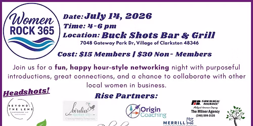 Women Rock 365 - Buck Shots Bar & Grill