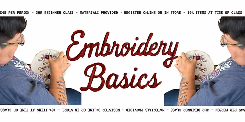 Embroidery Basics