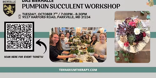 Pumpkin Succulent Workshop at Das Bierhalle (Parkville)