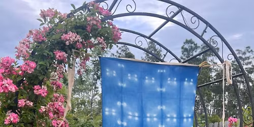 CLASS: Shibori Dyeing Bandanas with Organic Indigo (Ages 18+)