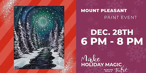Starry Winter Wonderland - Paint and Sip Event