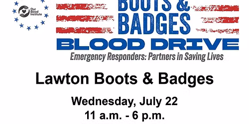 Lawton Boots & Badges Blood Drive 2026