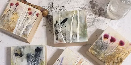 An introduction to Encaustic Painting: The Art of Botanical Layering