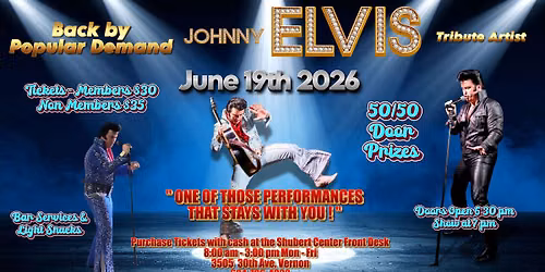 JOHNNY ELVIS IS BACK IN VERNON