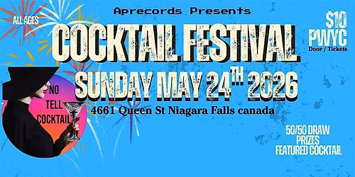 COCKTAIL FESTIVAL ARTIST DONATION ONLY (NOT FESTIVAL ENTRY)