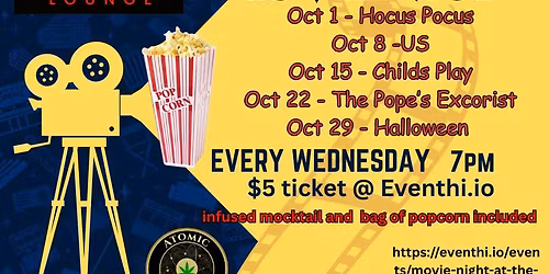 Movie Night At Atomic - Halloween Horror All Month