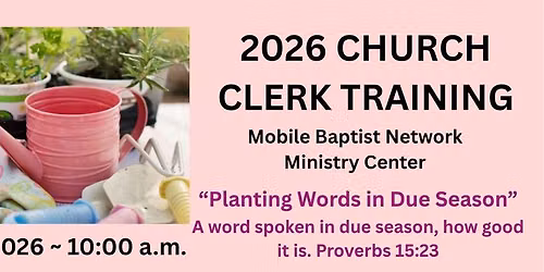 2026 Church Clerk Training