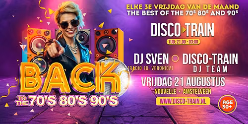 Disco-Train Back To The 70s 80s 90s A'veen augustus editie