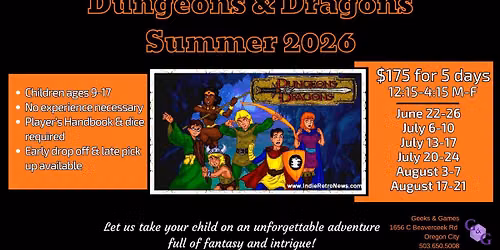 Kids Dungeons & Dragons Summer Camp