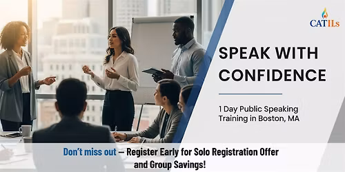 Speak with Confidence: 1 Day Public Speaking Training in Boston, MA