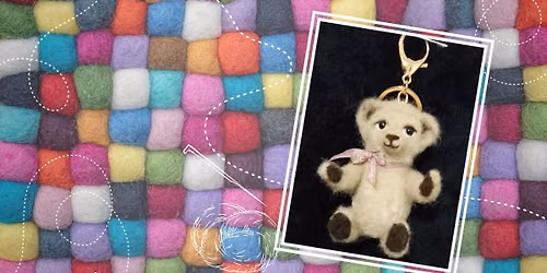 Needle Felting: Teddy Bear Purse Charm