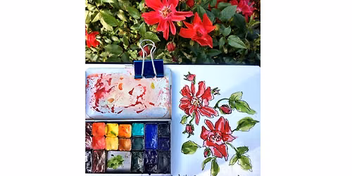 June 20th Sketchcrawl - International Rose Test Garden