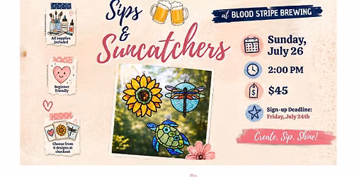Sips & Suncatchers at Blood Stripe Brewing