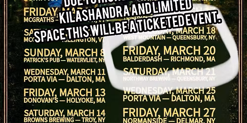KILASHANDRA - TICKET EVENT - TICKETS GO ON SALE MONDAY 3\/2 at 7PM