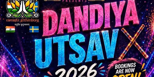 Namaste Gothenburg Presents Navratri Dandiya Utsav 2026