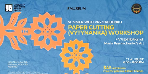 Paper Cutting (Vytynanka) Workshop