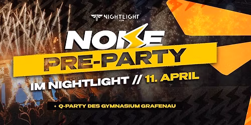NOIZE \u26a1\ufe0f Festival - Pre Party & Q-Party Gym Grafenau \ud83d\udd25 | 11.04.