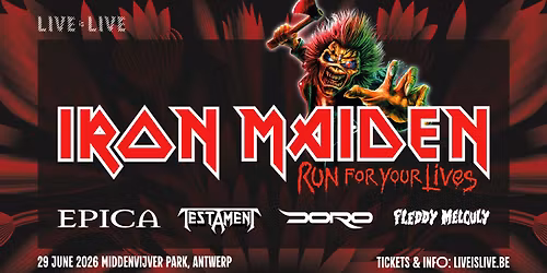 Live is Live 2026: Iron Maiden, Epica, Testament & more