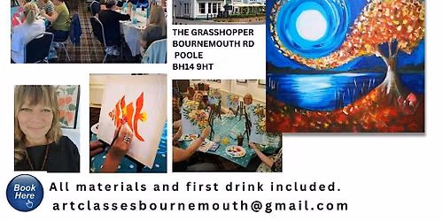 Paint & Prosecco  with Art Classes Bournemouth