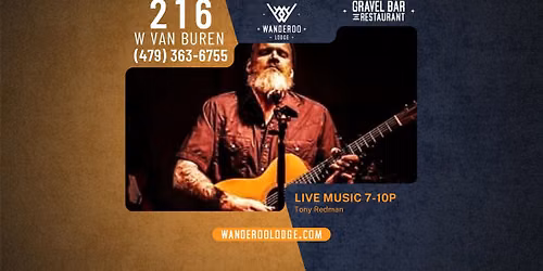 Tony Redman LIVE at the Gravel Bar at Wanderoo Lodge