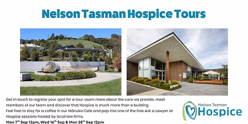 Nelson Tasman Hospice Tours - Discover Your Hospice