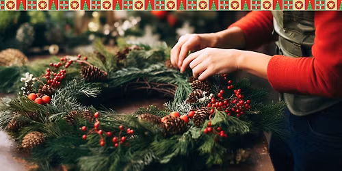 Christmas Wreath Making with Prosecco