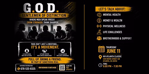 G.O.D. Gentlemen of Distinction | Brotherhood, Growth & Support