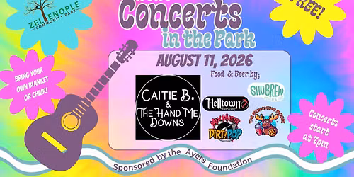 Concert in the Park ~ Caitie B & the Hand Me Downs