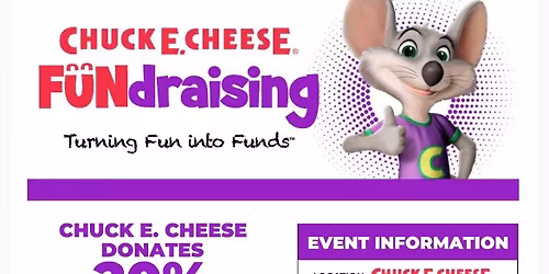 Chuck E Cheese Dine to Donate!