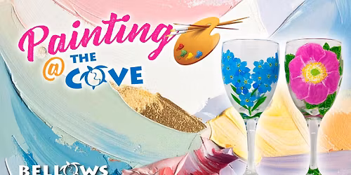 Painting at the Cove: Wine Glasses