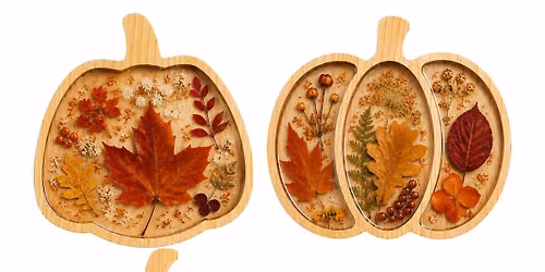 Fall Crafting: Resin Pumpkin Trays