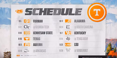 2026 Tennessee Vols Football Season Tickets at Neyland Stadium