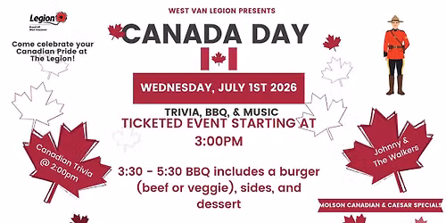 CANADA DAY with JOHNNY & THE WALKERS