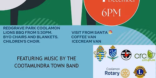 Coolamon Community Christmas Carols in the Park