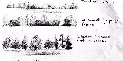 Sketching Trees\/ Landscape \u00a318 Garstang