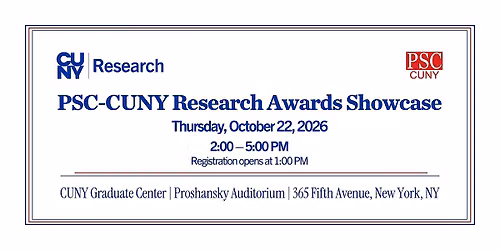PSC-CUNY Research Awards Showcase