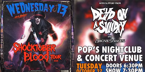 Wednesday 13 Live At Pop's