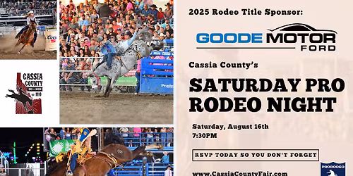 Cassia County PRCA Rodeo Saturday Night
