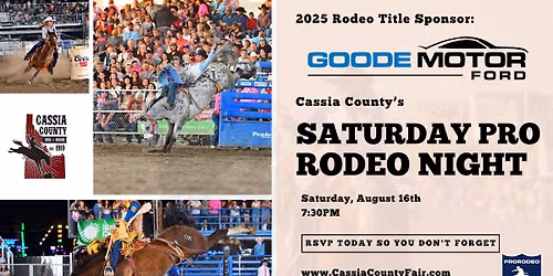 Cassia County PRCA Rodeo Saturday Night 