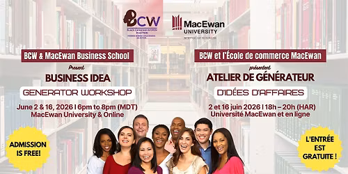 Business Idea Generator Workshop with MacEwan University
