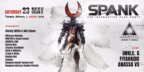 SPANK Party | Sat. 23\/05 | Black Temple Athens | Doors Open: 22.30