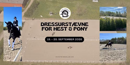 Dressurst\u00e6vne for hest & pony