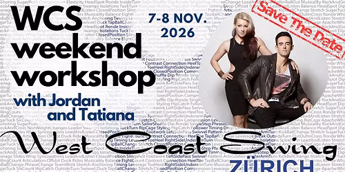 Jordan & Tatiana Weekend Workshop in Z\u00fcrich - Save the Date!