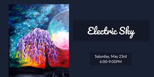 Toledo Paint & Sip Party: Electric Sky