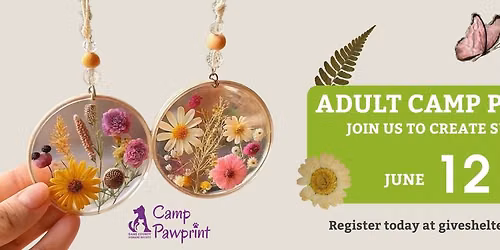 Adult Camp Pawprint - DIY Suncatchers