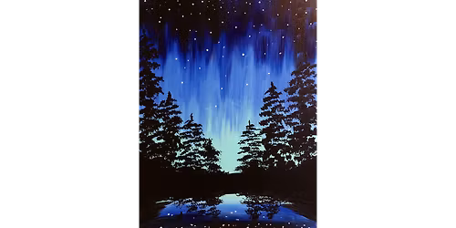 Aurora Through the Trees - Paint and Sip in Appleton | Classpop!\u2122
