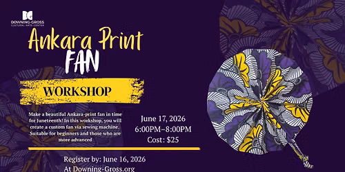 Ankara Print Fan Workshop