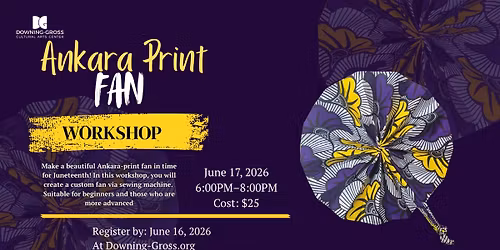 Ankara Print Fan Workshop